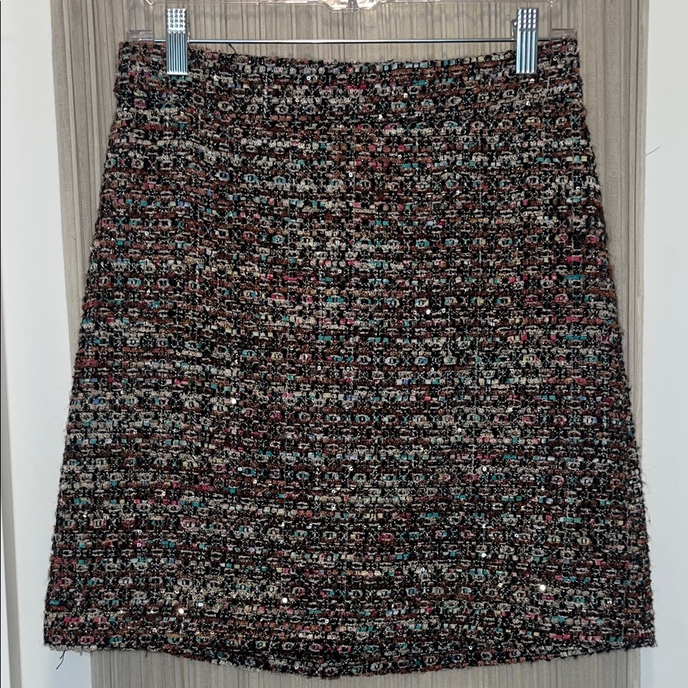 Ann Taylor Multicolor Tweed Skirt
